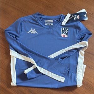 Kappa Team USA Blue and White US Ski Team Jersey